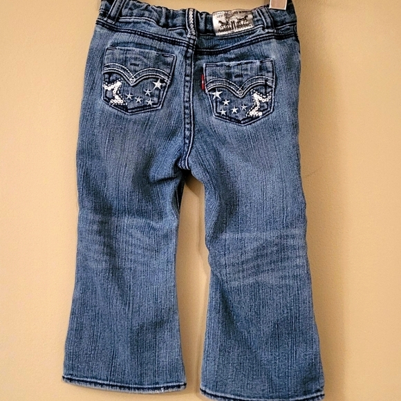 Levi's girl's flare jeans with star detail - Picture 2 of 7